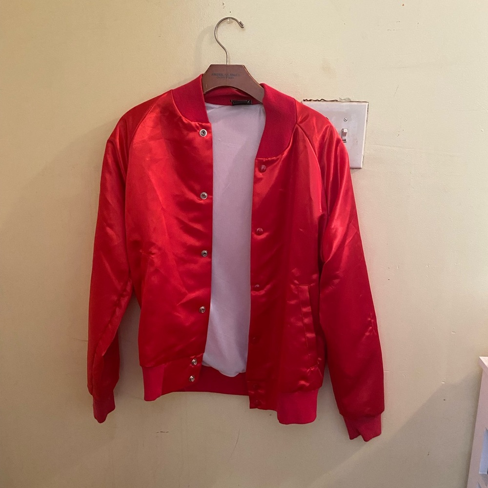 Kylie Cosmetics red bomber